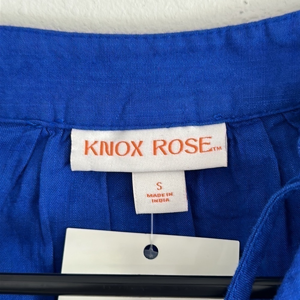 Women's Size Small Knox Rose CLOSE OUT Discounted Cheap BLUE Tunic - Picture 3 of 4